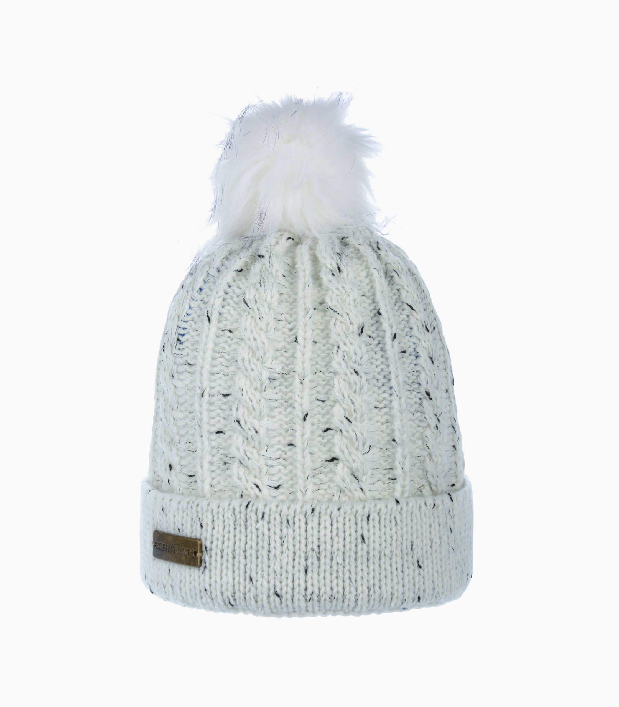 Neutral Pompon Winter Hat - Robin Ruth