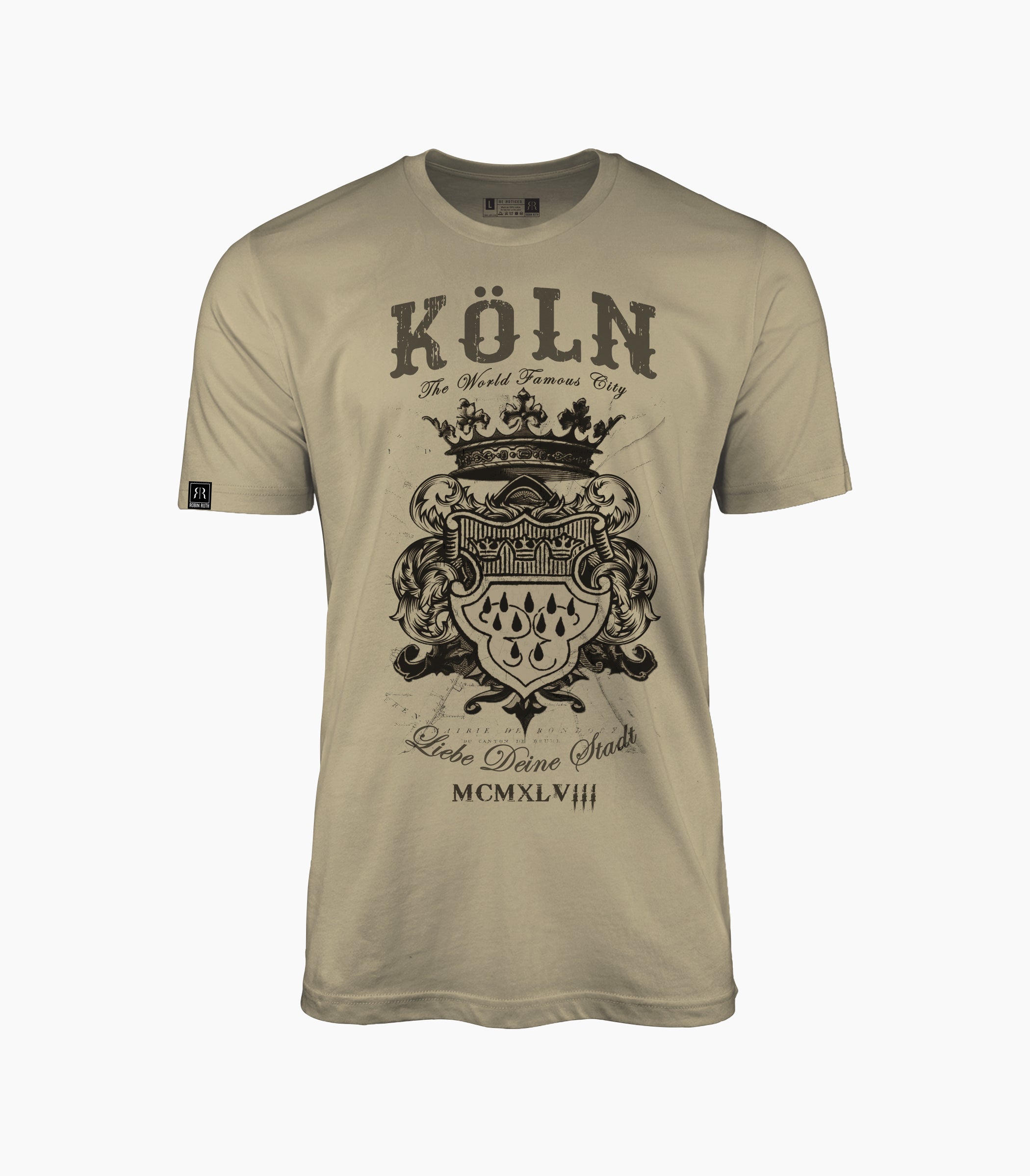 Köln Round neck T-Shirt Unisex-RRT411 - Robin Ruth