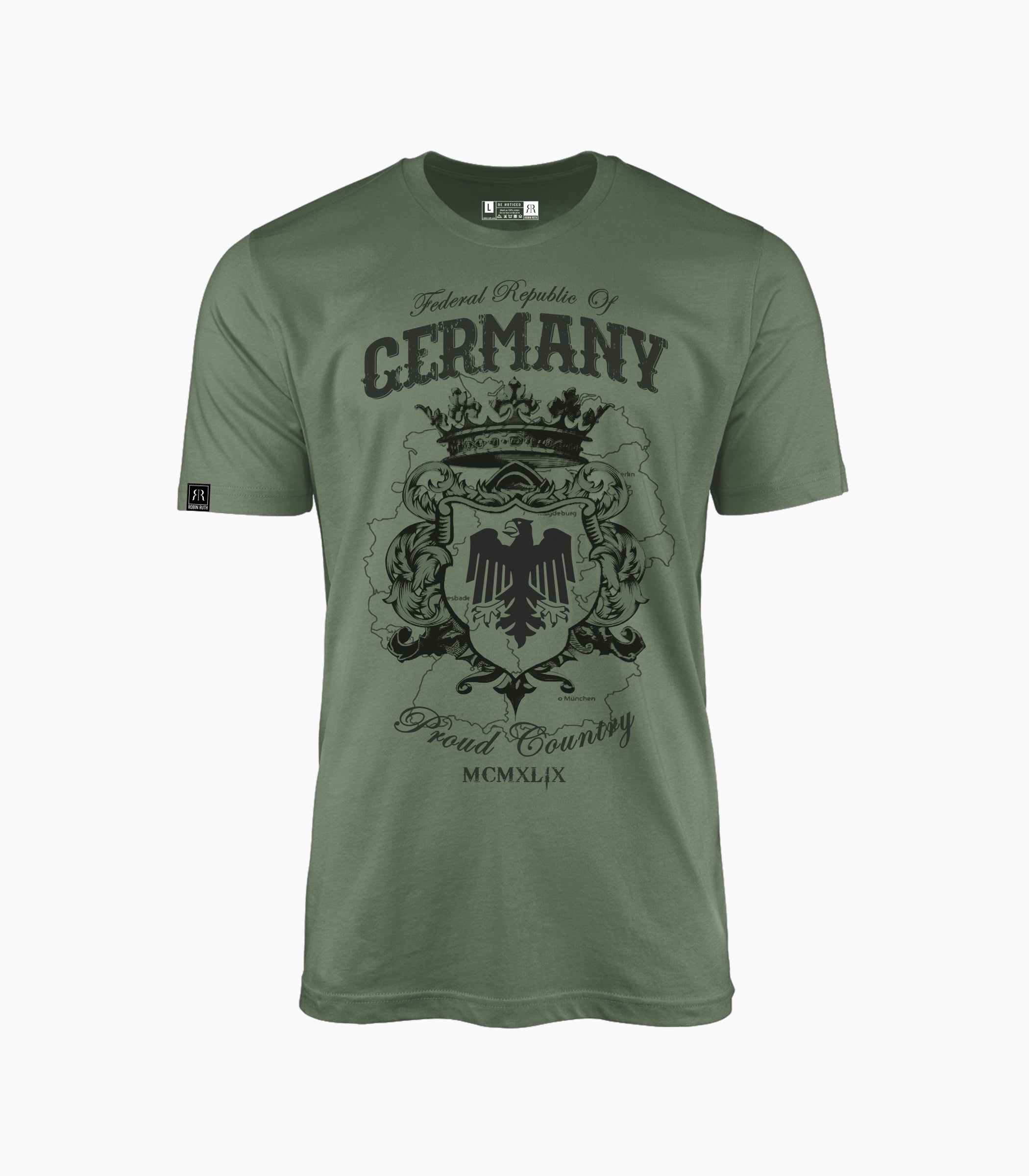 Germany Round neck T-Shirt Unisex-RRT804 - Robin Ruth