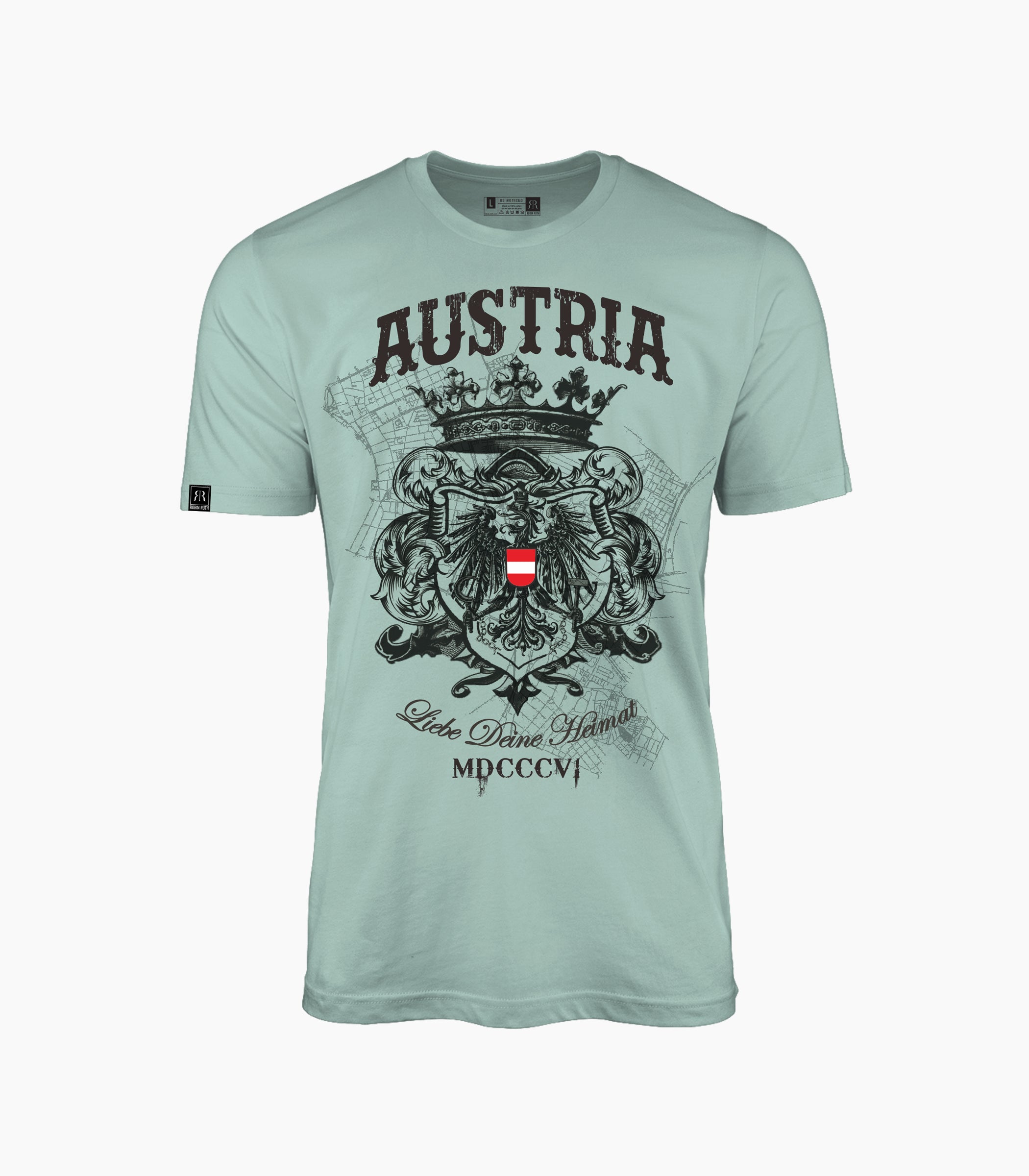 Austria Round neck T-Shirt Unisex-RCD003 - Robin Ruth